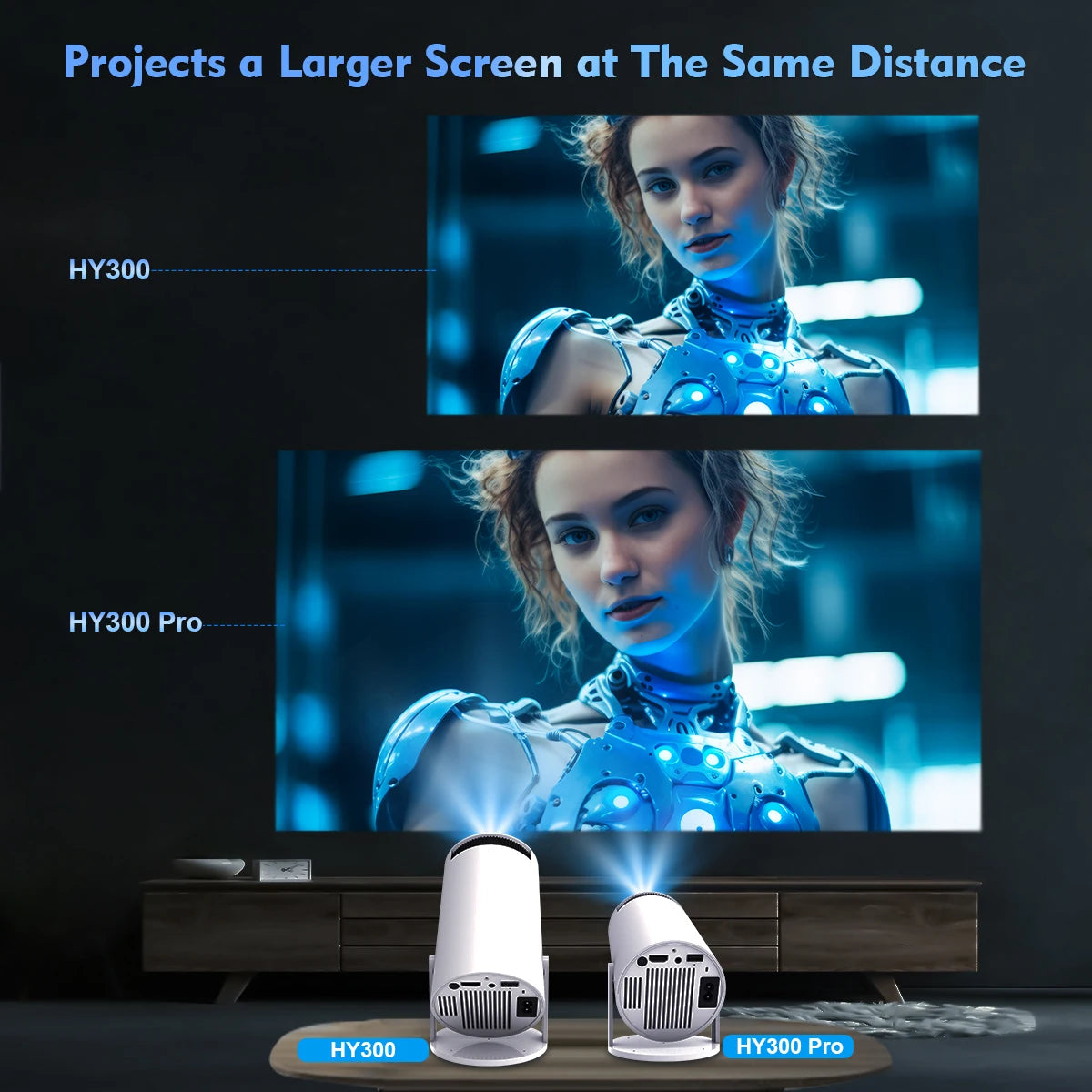 Portable 4k Bluetooth Cinema Projector